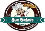 Logotipo Pizzaria Que Delicia